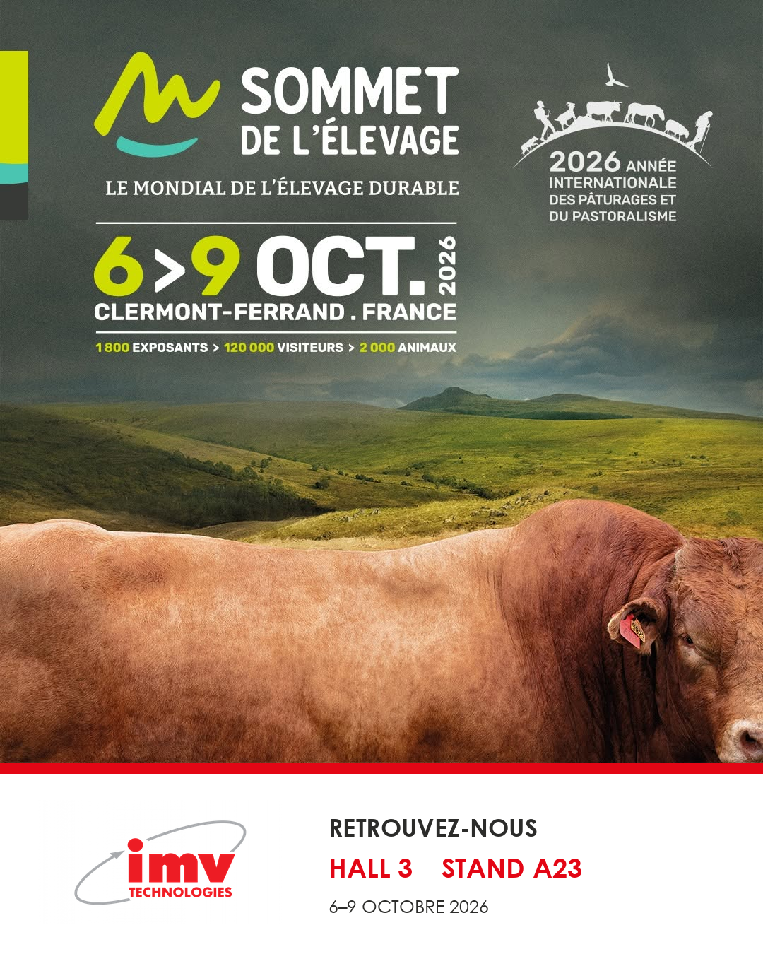 IMV Technologies au Sommet de l’Élevage 2026